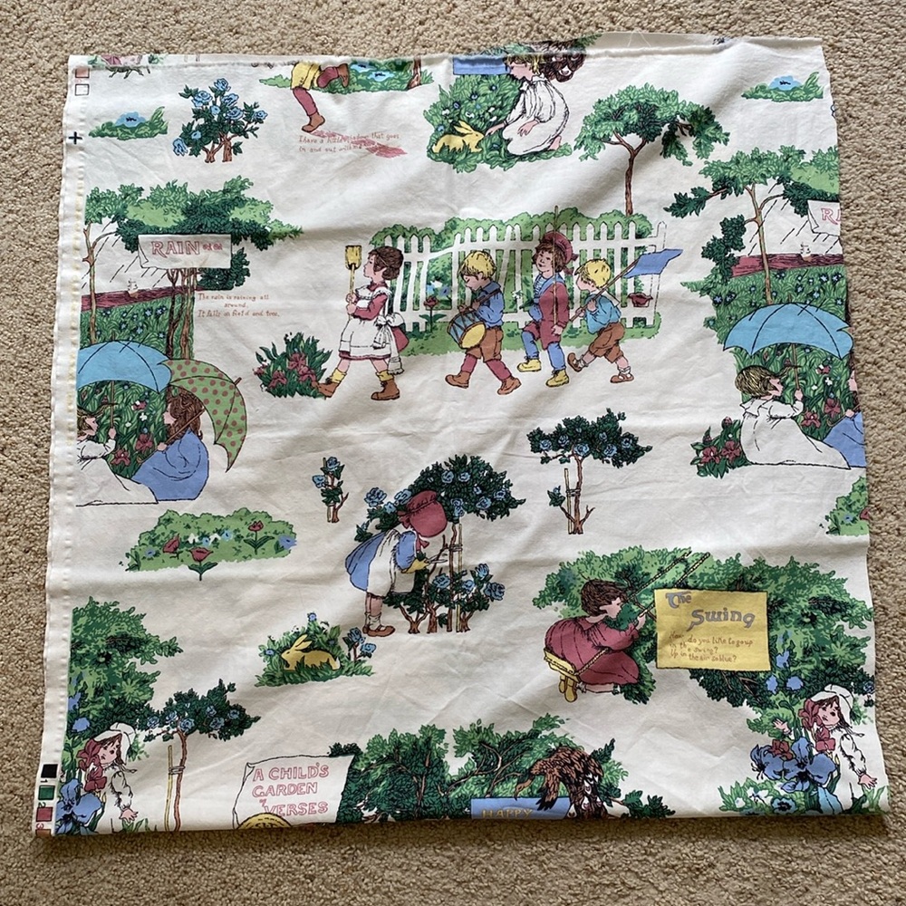 Cyrus Clark “The Garden of Verses” Fabric. 1991.